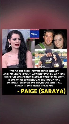 Paige says her ex-boyfriend leaked her private videos and photos on the Internet #paige #saraya #aew