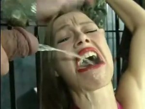 piss drinking slut behind bars