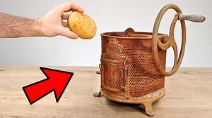 379K views · 8.1K reactions | After years of dust, rust, and neglect, this old potato peeling machine finally gets a second chance ! 凜 Watch as we restore it step by step, from a forgotten relic to a shiny, fully working machine. Trust me, the before & after will blow your mind !  Do you love satisfying restorations? Don’t miss this one!  #restoration #diyproject #beforeandafter #satisfyingvideos #powdercoating #metalwork | Old Things Never Die | Facebook