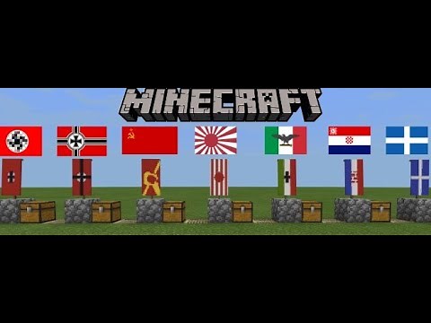 WW2 Country Flags in Minecraft