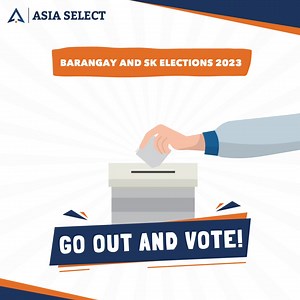 Your voice matters! The future of your barangay starts with you. Exercise your right to vote in today’s SK and Barangay elections. Make a difference in your community. Go out and vote today! #SKBarangayElections2023 #ElectionDay 🗳️ | Asia Select, Inc.