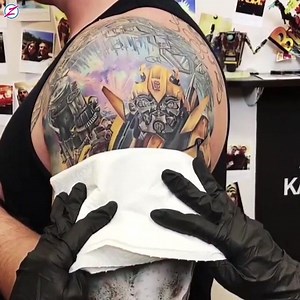 48 reactions | ⚡Throwback to this Incredible #bumblebee Transformers Tattoo by @anjelika_kartasheva ⚡ #art #tattoo #artwork #transformerstattoo #bumblebeetattoo #tattoorealistic #ink #inked #intenzefamily #intenze | Intenze Tattoo Ink Europe | Facebook