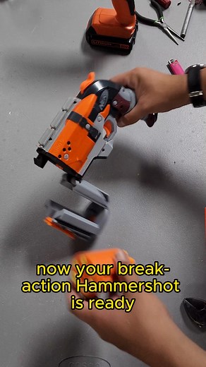 3K views · 30 reactions | Break-Action Hammershot Mod Part 2 #nerf #nerfmod #nerfmodder #nerfmods #3dprinted #3dprintednerf | DrFlux | Facebook