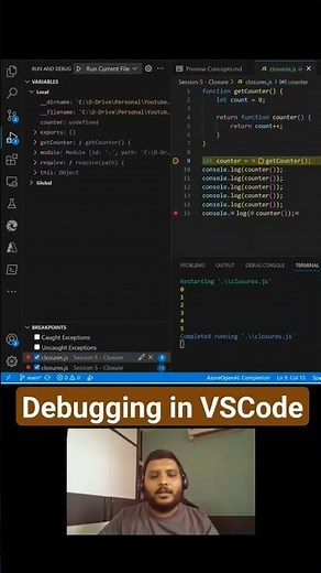 JS Debugging in VSCode by Microsoft SSE