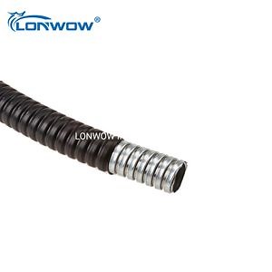 [Hot Item] Black or Gray PVC Coated Corrugated Flexible Conduit Pipe