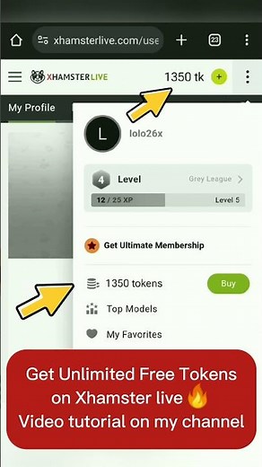How to get Unlimited Free Tokens on Xhamster Live🔥 xhamster mod