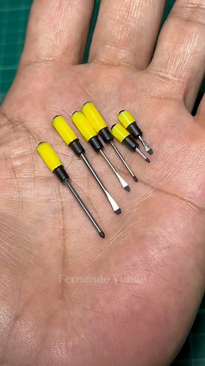 4.1K reactions · 203 shares | DIY miniature screwdriver set — quick and easy tutorial!  #MiniatureArt #dioramaartist #miniaturequotes #miniatureartwork #fyp #everyone #dioramaart #filipino #miniature #DIY #diorama | Fernando Yumul | Facebook
