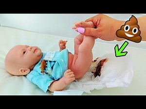 Silicone Baby Boy Exploding Diaper Change Role Play