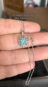 “Experience timeless elegance with our complete Swiss Blue Topaz...