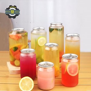 [Hot Item] Hot-Selling Custom-Made Transparent Plastic Milk Tea Juice Cake Jars with Lid Opener