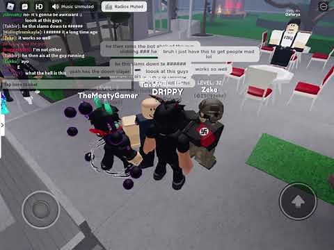 Kid in Roblox has Nazi Symbol on his shirt
