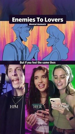 The (almost) kiss moment! ⚔️❤️ ENEMIES TO LOVERS: The Musical 🚨 FINAL ANIMATIC JUST DROPPED!!