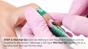 Look how easy it is to create "lip gloss" nails with our new hard gel system WetNails! | LCN USA