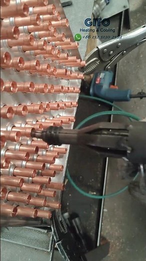 Heat Exchanger Copper Tube Flaring Operation