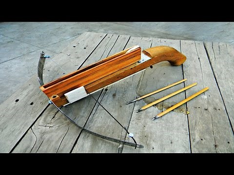 Homemade Crossbow | Easiest tutorial