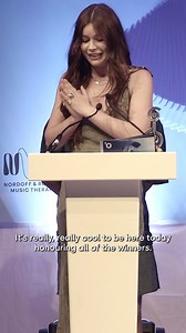 Watch what happened when the supremely talented Wet Leg won the Ticketmaster United Kingdom New Music Award at the O2 Silver Clefs! The band were presented their award by friend and collaborator Lava la Rue 🧡 | Nordoff and Robbins