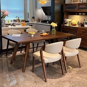 [Hot Item] Rustic Solid Wood Dining Table with Distressed Finish for Cozy Farmhouse Interiors Kitchen Room Table