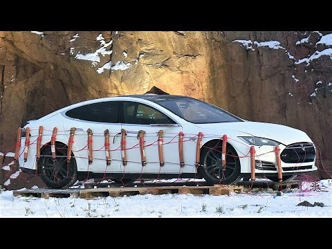 Exploding Broken Down Tesla Model S