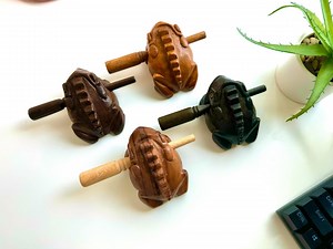 Handmade Wooden Frog Guiro: Musical Croaking Toy - Etsy