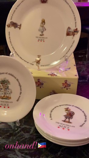 Macmillan Alice Plate 5 cake plate 1serving plate unused#macmillan#alice#utsukushishop | Utsukushi Shop