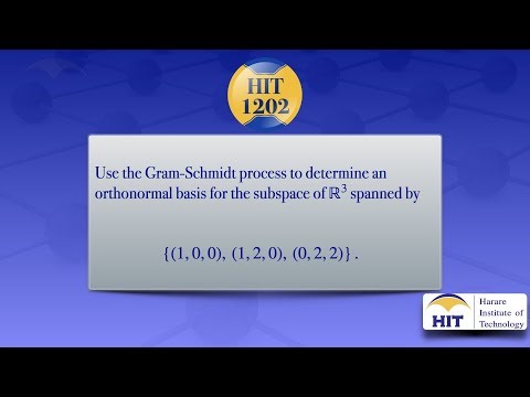 Gram-Schmidt process