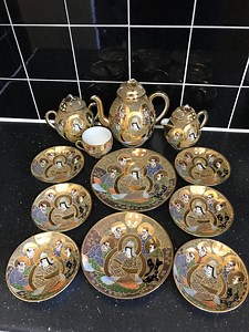 Japanese Satsumaware Set of 14 Pieces All Signed/ Stamped. - Etsy UK