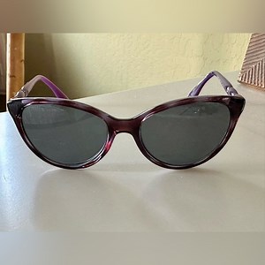 Vogue Eyeglasses Frames Purple Crystal embellished arms, (put your lenses in)!