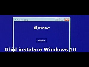 Instalare Windows 10 pe SSD