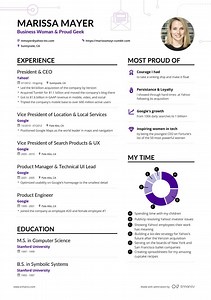 Marissa Mayer Resume Template Download