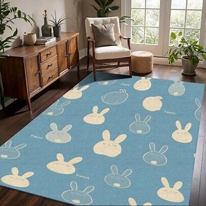 Rabbit Pattern Easter Area Rugs. Velour Spring Area Rugs Products Rug Under Bed Washable Rugs Outdoor Carpet Home Decor Washable Large Rugs Durable Decoration Anti Slip Floor Rugs Living Room Velvet Fabric Has A Soft Light,Suitable Kitchens, Yoga, Non-Slip Bathroom Mats, Absorbent Washable Polyester Rugs Bathrooms, Living Room Entrances, Camping Picnic Rugs, Office Carpets, Study Floor Mats Area Rugs Living Room,Room Deocr Home Decor Bedroom Deccor Her Gifts Her,Area Rug Rugs Livingroom Large Hi