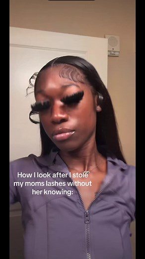 How I Look After Stealing My Mom's Lashes (Funny Moment)