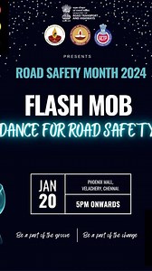 Dear All, Greater Chennai Traffic Police & @CoERS_IITM IIT Madras are organizing Road Safety Awareness Flashmob in #Phoenix Mall, #Velachery at 5.30 PM today. Flashmob is a dance cum skit with road safety as central theme. All are invited to the flashmob. #chennai #traffic #police | Greater Chennai Police - GCP