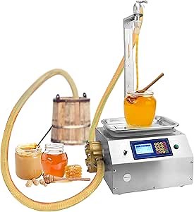 Viscous Liquid Filling Machine, Automatic Honey Bottle Filler Machine, Bottle Filling Weighing Filling Machine for Honey, Oil, Sesame Paste