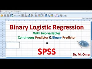 Binary logistic regression with two variables continuous and binary in SPSS