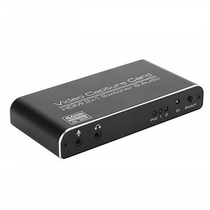 Carte de Capture Vidéo 4K HDMI vers USB 3.0 Dongle Commutateur 2 x 1 pour Enregistrement en Direct avec Télécommande