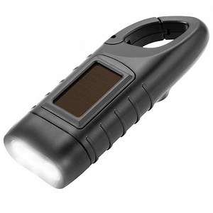 [Hot Item] Energy-Saving Camping Light Solar Powered Hand Crank Dynamo Crank Night Mini Flashlight