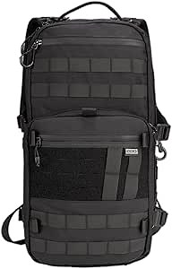 TACTICAL_GEEK ModCase B2 Ultimate EDC Tactical Backpack,14L High-Capacity, Anti-Shock Laptop Compartment, Waterproof, Molle System, for Hiking, Camping, Commuting, Backpacking Daypack Rucksack, Black