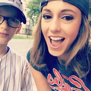 Got to meet this guy today! Future meteorologist and @Cubs fan! #cubs #giants #nlds #flythew | Cheryl Scott ABC7