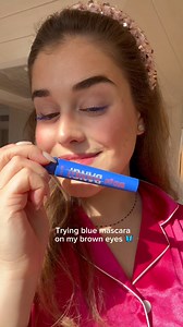 1.1K views | FR: Mascara bleu + yeux bruns = ️ NL: Blauwe mascara + bruine ogen = ️ #benefitcosmetics #benefitbelgium #badgal | Benefit Cosmetics | Facebook