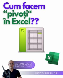 108K views · 1.3K reactions | Cum facem "pivoti" in Excel? FOARTE...