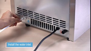 Amazon.com: Commercial Ice Maker Machine 100LBS/24H Stainless Steel Freestanding with 22LBS Ice Storage Capacity and Ice Scoop for Home Kitchen Restaurant : Industrial & Scientific