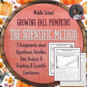 Scientific Method Worksheet Activity Growing Fall Pumpkins Variables & Graphing - Etsy UK
