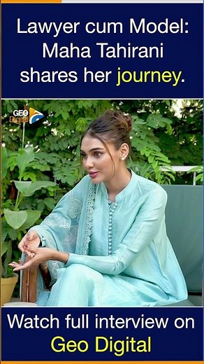 Lawyer cum Model: Maha Tahirani shared her journey
