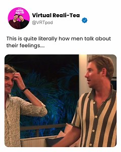 An actual representation of how men talk about emotions 😂 📸: Southern Charm, Bravo | Virtual Reali-Tea