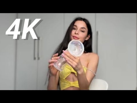 [4K] Breastfeeding with Karolina | Breast &Tips Pump Tutorial | Pump With Me
