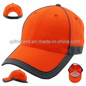 [Hot Item] Reflective Banding 100% Polyester Neon Color Baseball Cap (TMB0686)