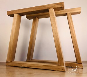 Oak Coffee Table U-legs - Etsy