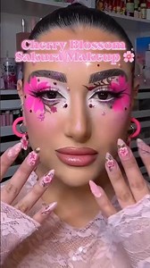 🌸🤎 SAKURA🤎🌸|| Cherry Blossom inspired makeup for spring & to match my nails by the most talented 💕