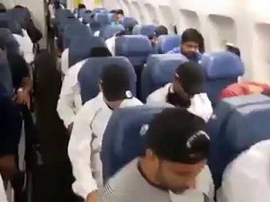Muslims Praying On A Plane