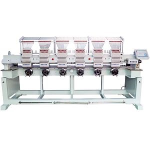 [Hot Item] 6 Head Flat Computerized Embroidery Machine for Hat T-Shirt Shoe Dress